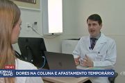 Tv Bandeirantes Jornal da Band - Dores na coluna são os principais motivos de afastamento do trabalho